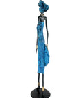 Bronze Issouf 80 cm bleu n°2 Bronzes d'Afrique