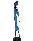 Bronze Issouf 80 cm bleu n°2 Bronzes d'Afrique