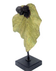 Bronze Feuille simple 45 cm vert n°3 Bronzes d'Afrique