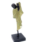 Bronze Feuille simple 45 cm vert n°3 Bronzes d'Afrique