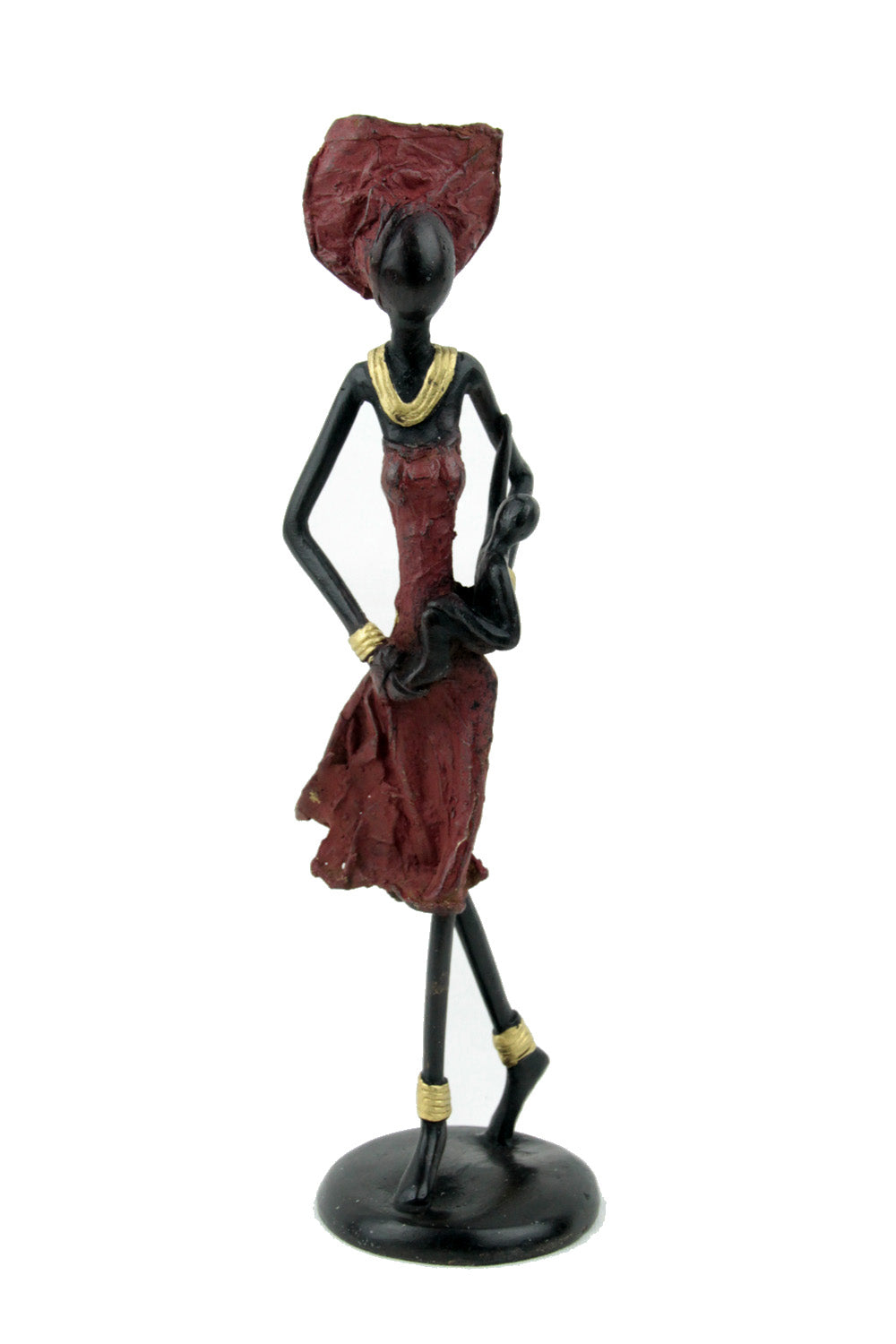 Bronze 25 cm rouge n°34 Bronzes d'Afrique