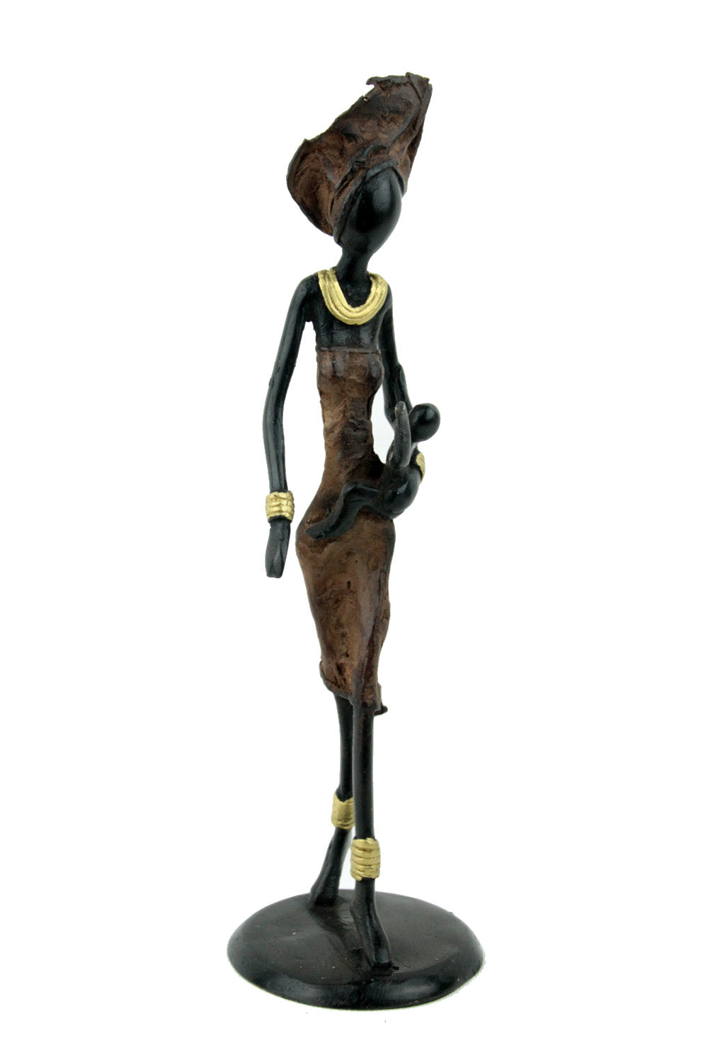 Bronze 25 cm marron n°36 Bronzes d'Afrique