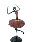Ballerine 40 cm rouge n°1 Bronzes d'Afrique
