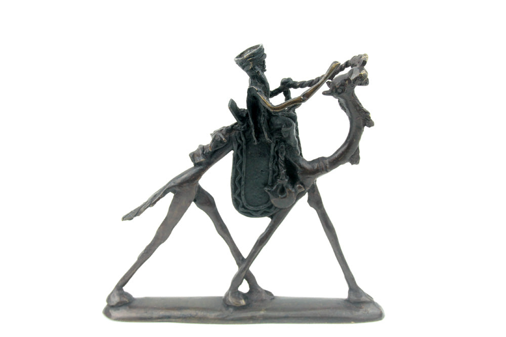 Chamelier 20 cm noir n°1 Bronzes d'Afrique