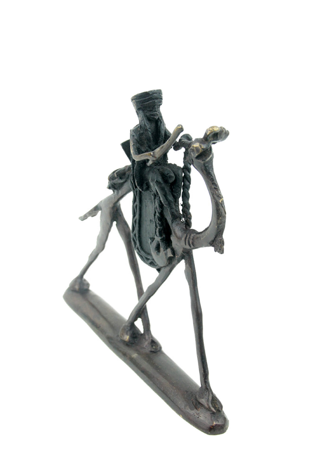 Chamelier 20 cm noir n°1 Bronzes d'Afrique