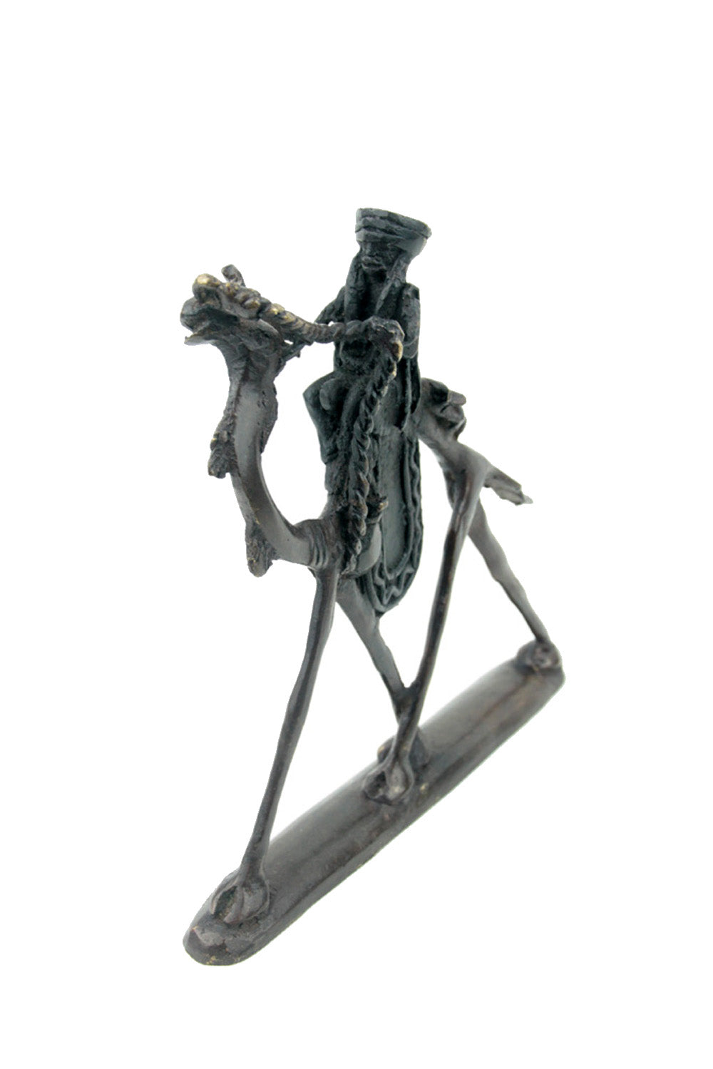 Chamelier 20 cm noir n°1 Bronzes d'Afrique