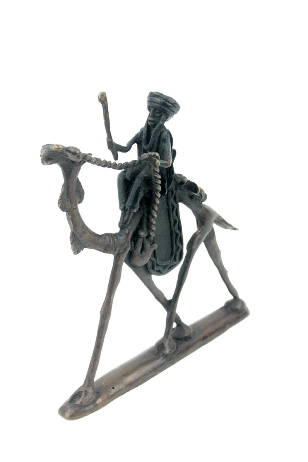 Chamelier 20 cm noir n°2 Bronzes d'Afrique