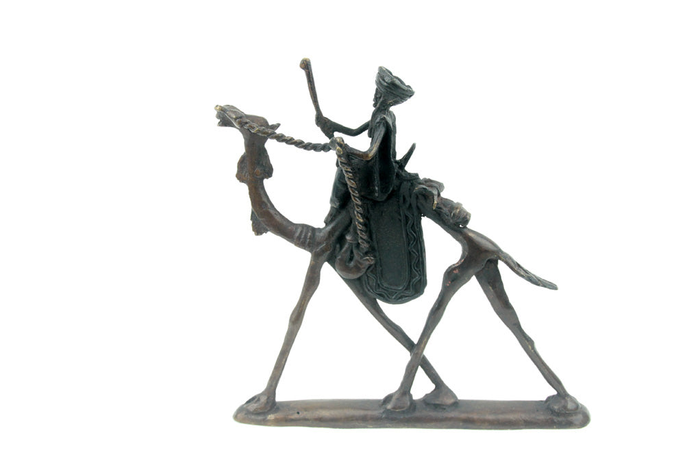 Chamelier 20 cm noir n°2 Bronzes d'Afrique