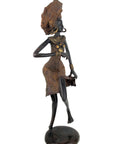Bronze danseuse 50 cm marron n°2 Bronzes d'Afrique