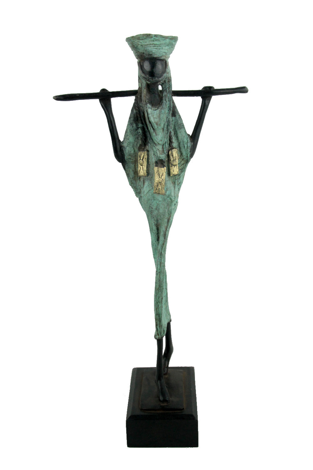 Touareg 35 cm vert n°3 Bronzes d'Afrique