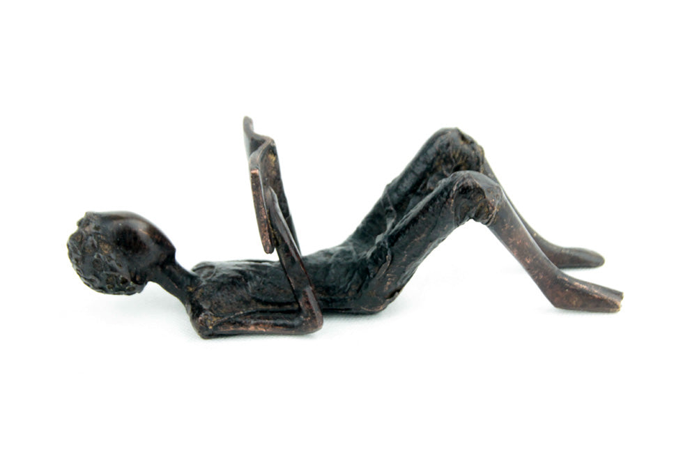 Bronze allongé 20 cm noir n°6 Bronzes d'Afrique