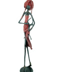 Bronze 55 cm rouge n°3 Bronzes d'Afrique