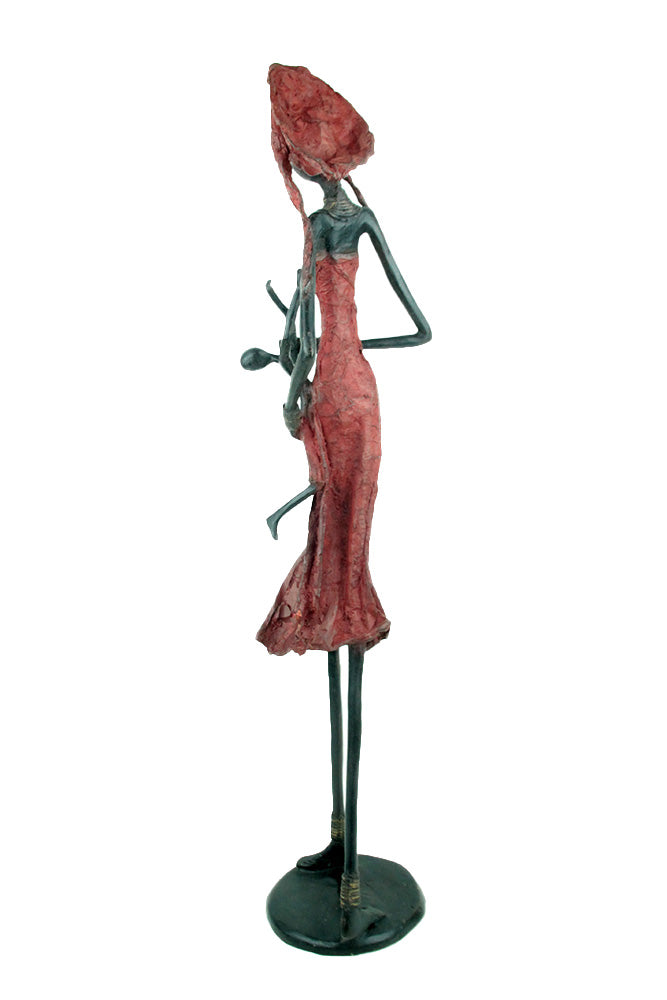 Bronze 55 cm rouge n°3 Bronzes d'Afrique