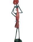 Bronze 55 cm rouge n°3 Bronzes d'Afrique