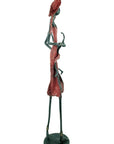 Bronze 55 cm rouge n°3 Bronzes d'Afrique