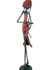 Bronze 55 cm rouge n°3 Bronzes d'Afrique