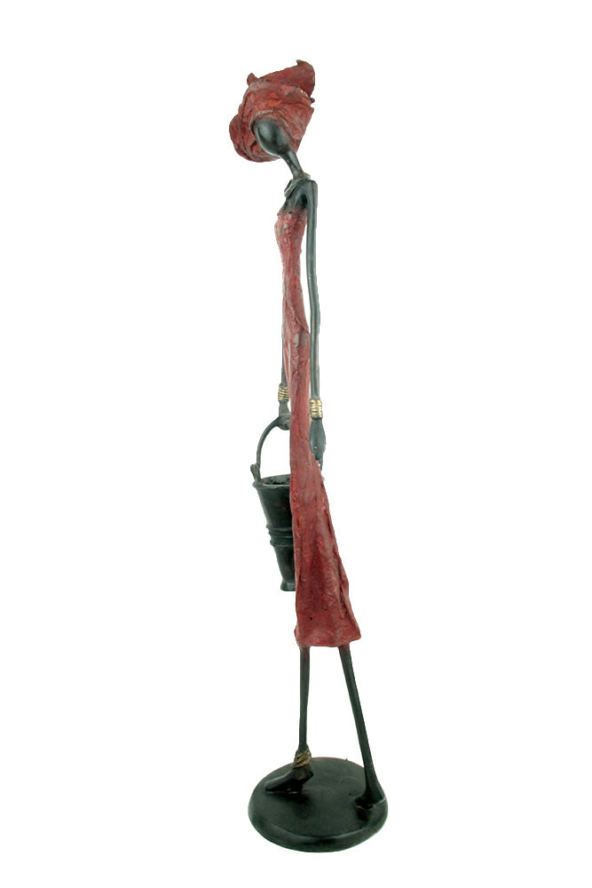 Bronze 55 cm rouge n°5 Bronzes d'Afrique