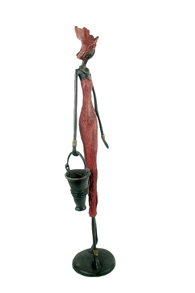 Bronze 55 cm rouge n°5 Bronzes d'Afrique