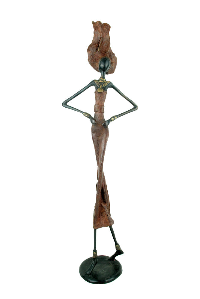 Bronze 55 cm marron n°8 Bronzes d'Afrique