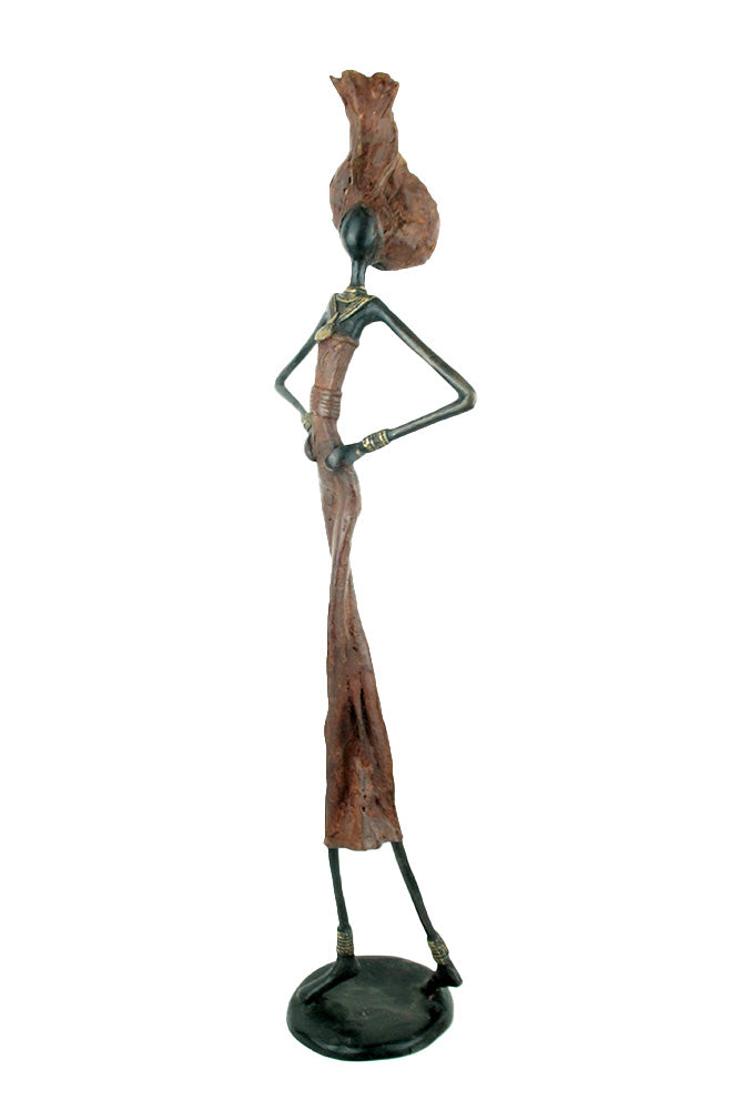 Bronze 55 cm marron n°8 Bronzes d'Afrique
