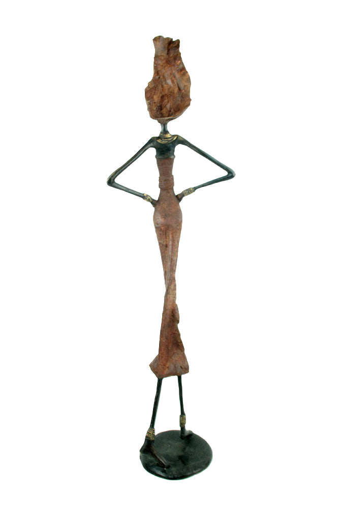 Bronze 55 cm marron n°8 Bronzes d'Afrique