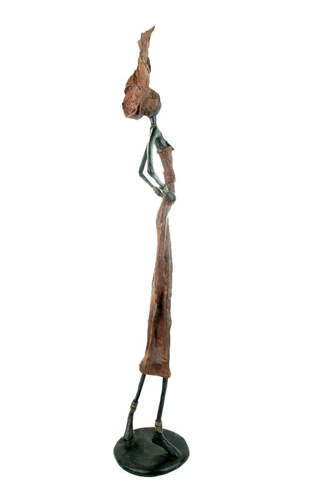 Bronze 55 cm marron n°8 Bronzes d'Afrique