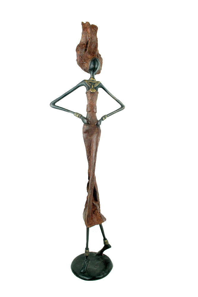 Bronze 55 cm marron n°8 Bronzes d'Afrique