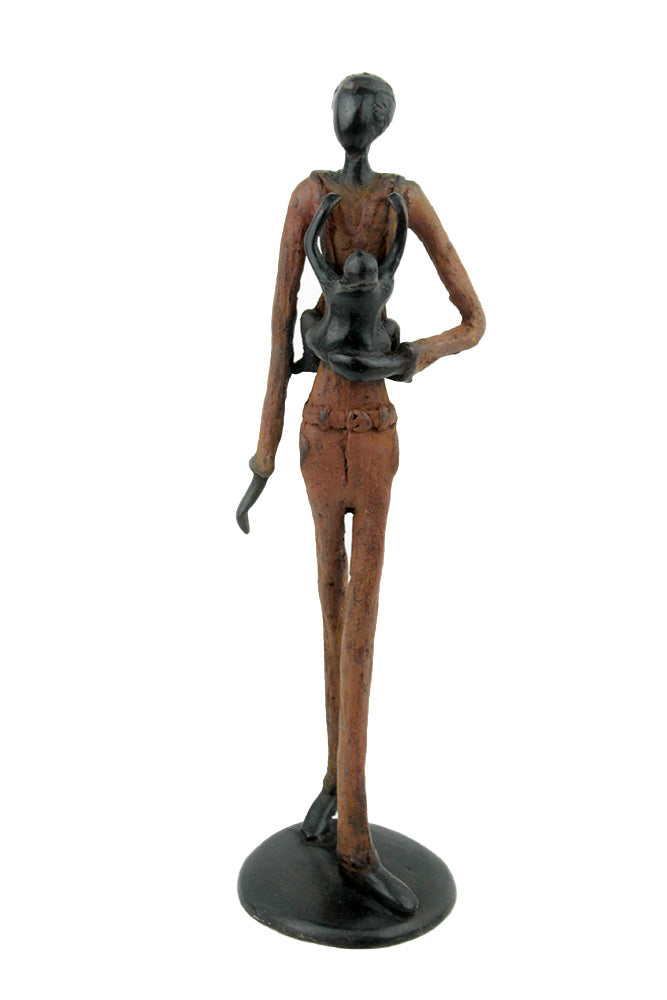 Homme 35 cm marron n°1 Bronzes d'Afrique