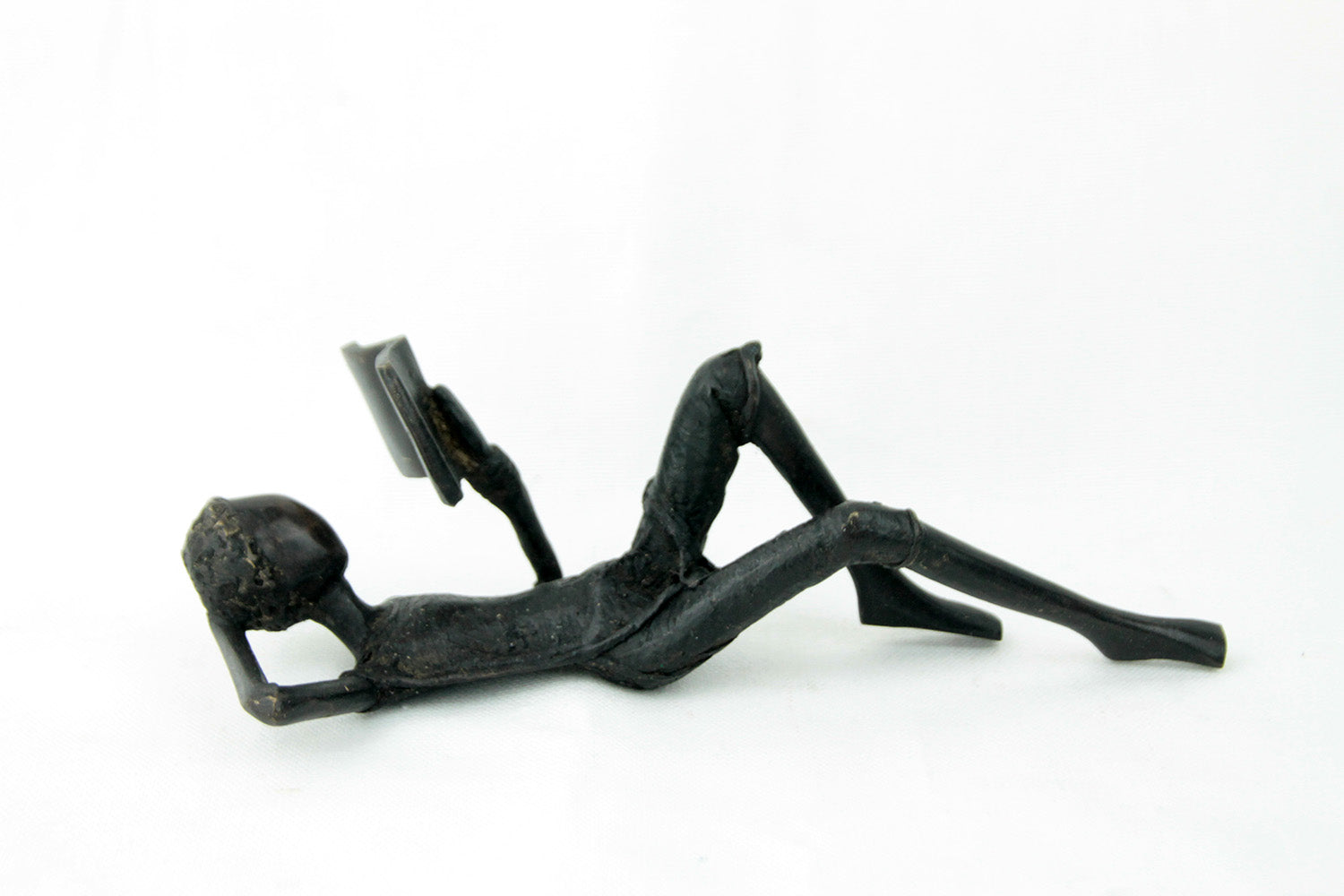 Bronze allongé 20 cm noir n°8 Bronzes d'Afrique