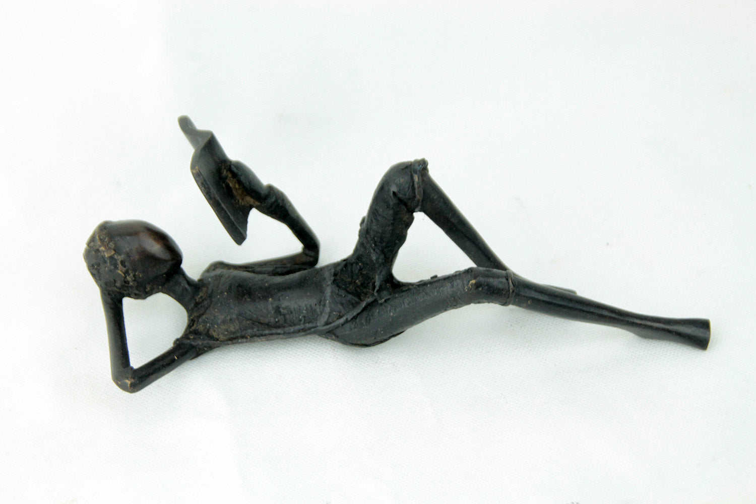 Bronze allongé 20 cm noir n°8 Bronzes d'Afrique