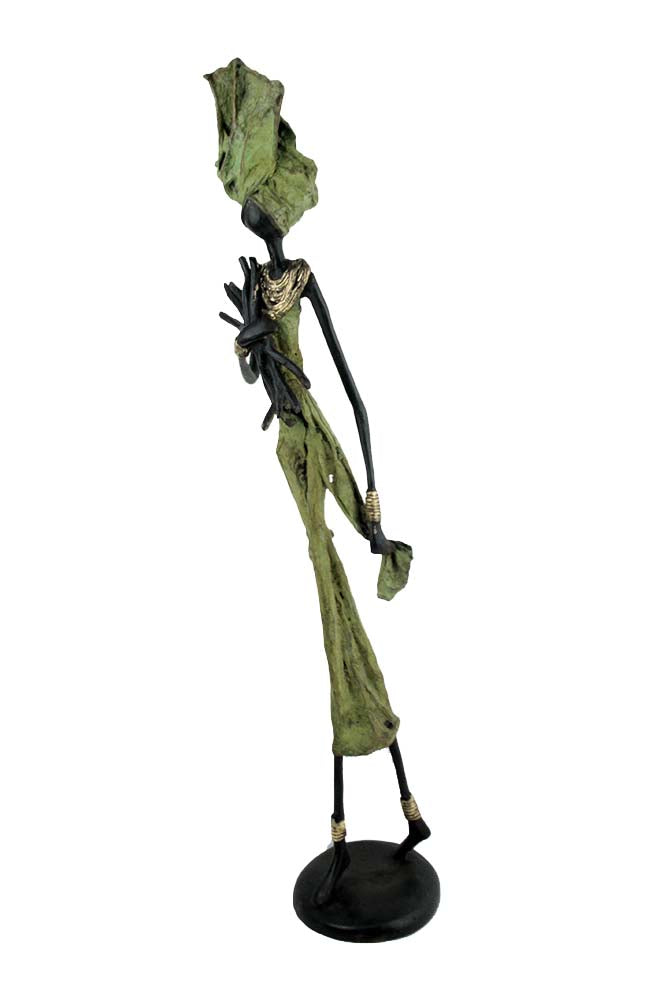 Bronze 55 cm vert n°9 Bronzes d'Afrique