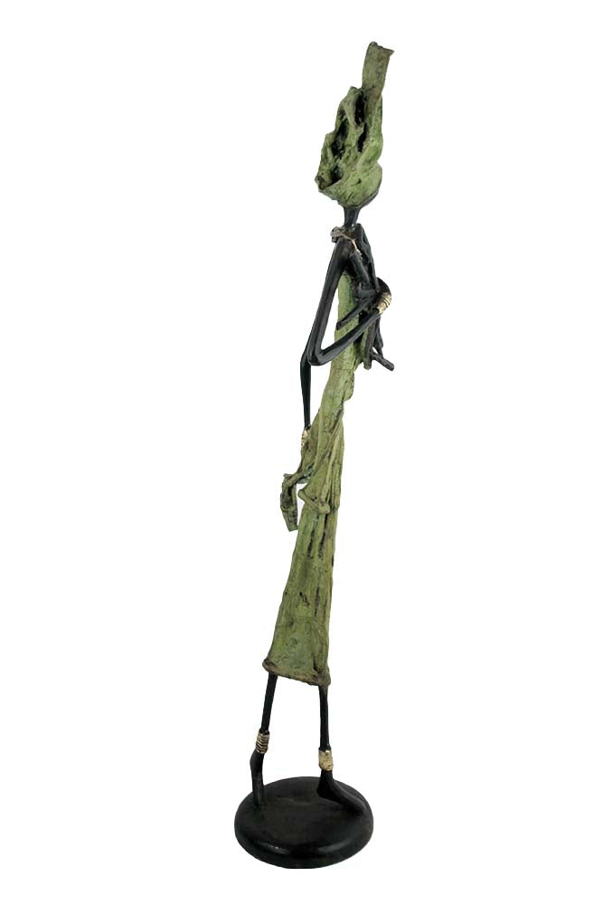 Bronze 55 cm vert n°9 Bronzes d'Afrique