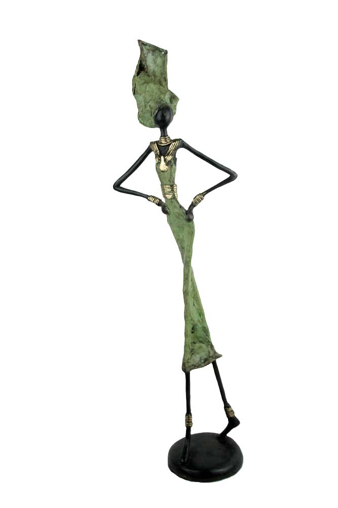 Bronze 55 cm vert n°10 Bronzes d'Afrique