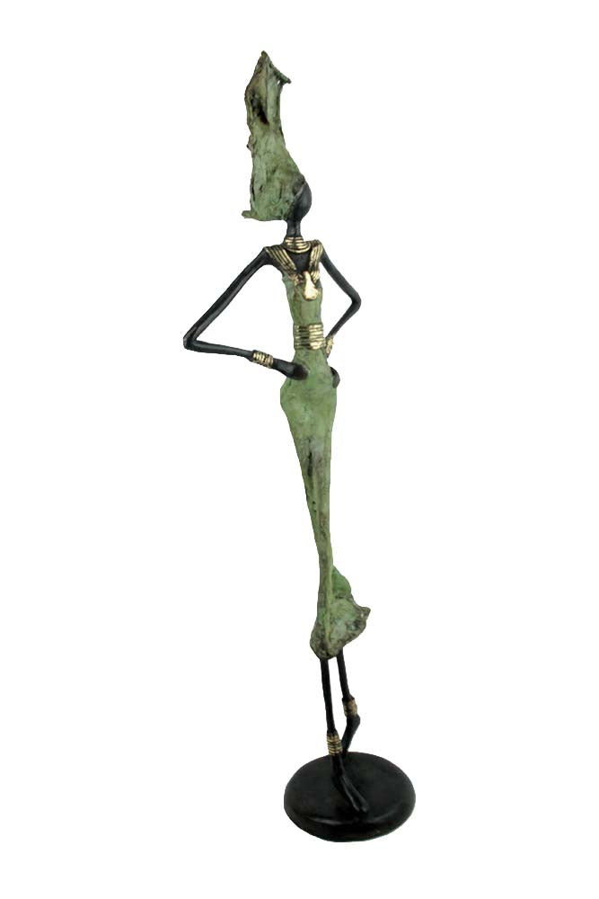 Bronze 55 cm vert n°10 Bronzes d'Afrique