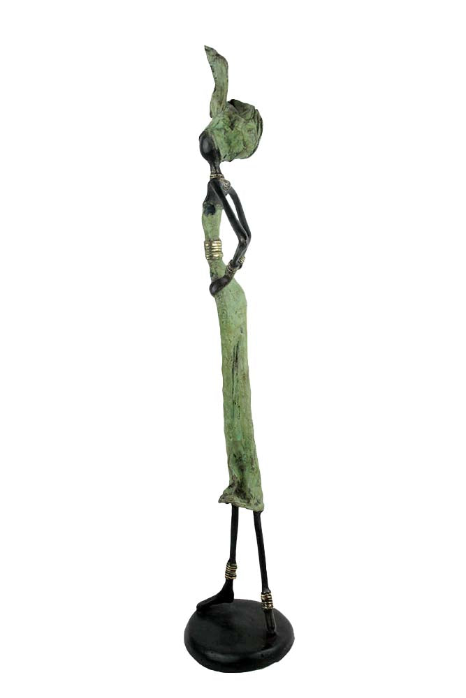Bronze 55 cm vert n°10 Bronzes d'Afrique