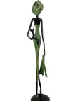 Bronze 55 cm vert n°11 Bronzes d'Afrique