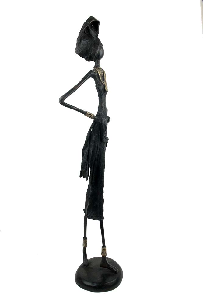 Bronze 55 cm noir n°5 Bronzes d'Afrique