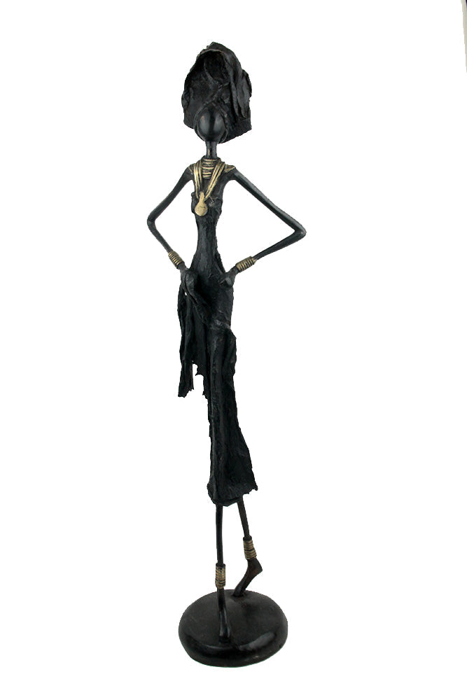 Bronze 55 cm noir n°5 Bronzes d'Afrique