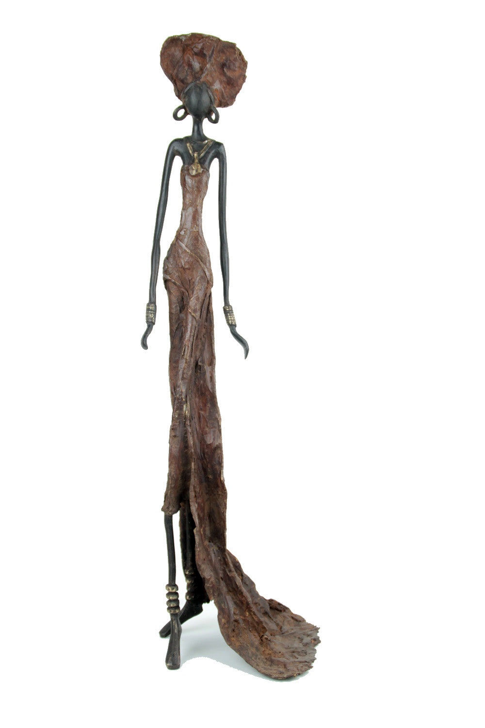 Bronze sans socle 55 cm marron n°1 Bronzes d'Afrique