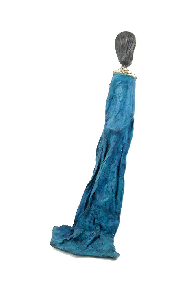 Bronze sans socle 55 cm bleu n°1 Bronzes d'Afrique