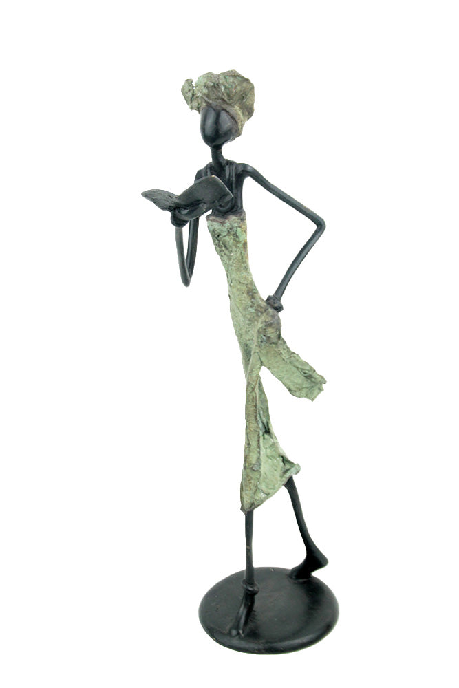 Bronze 35 cm vert n°8 Bronzes d'Afrique