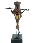 Touareg 25 cm marron n°1 Bronzes d'Afrique