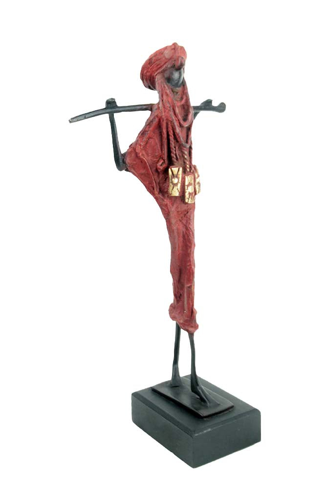 Touareg 35 cm rouge n°1 Bronzes d'Afrique