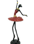Ballerine 25 cm rouge n°2 Bronzes d'Afrique