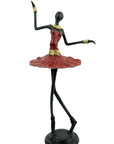 Ballerine 25 cm rouge n°2 Bronzes d'Afrique