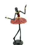Ballerine 25 cm rouge n°2 Bronzes d'Afrique