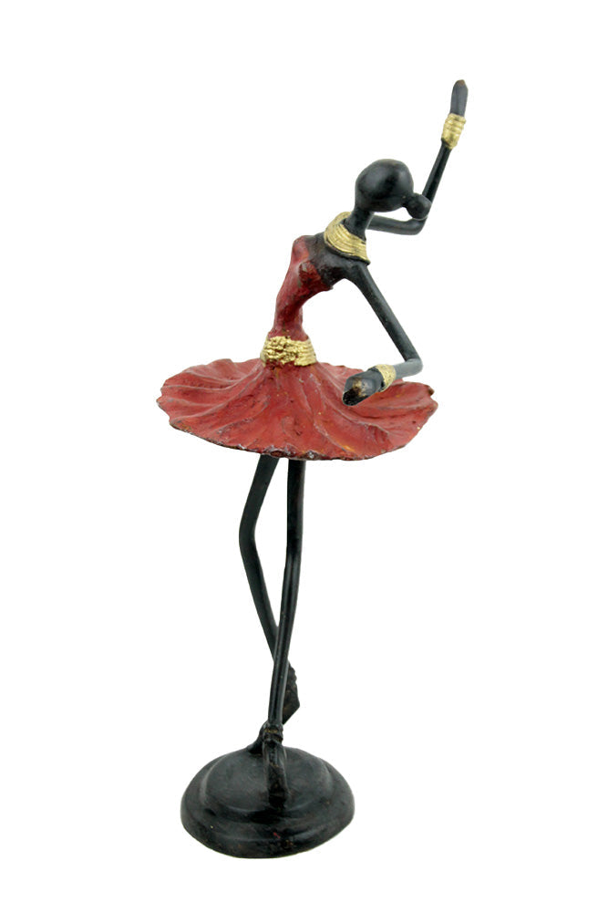 Ballerine 25 cm rouge n°2 Bronzes d'Afrique