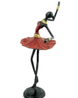 Ballerine 25 cm rouge n°2 Bronzes d'Afrique