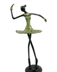 Ballerine 25 cm vert n°1 Bronzes d'Afrique
