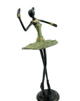 Ballerine 25 cm vert n°1 Bronzes d'Afrique